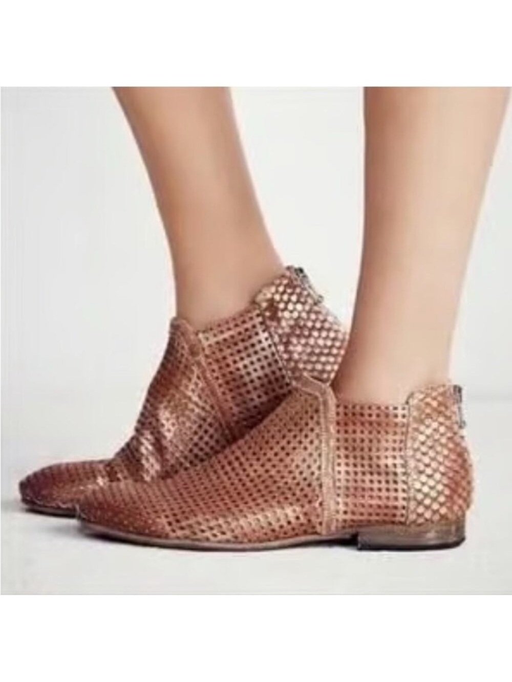 Free People Clean Slate mesh leather ankle boots